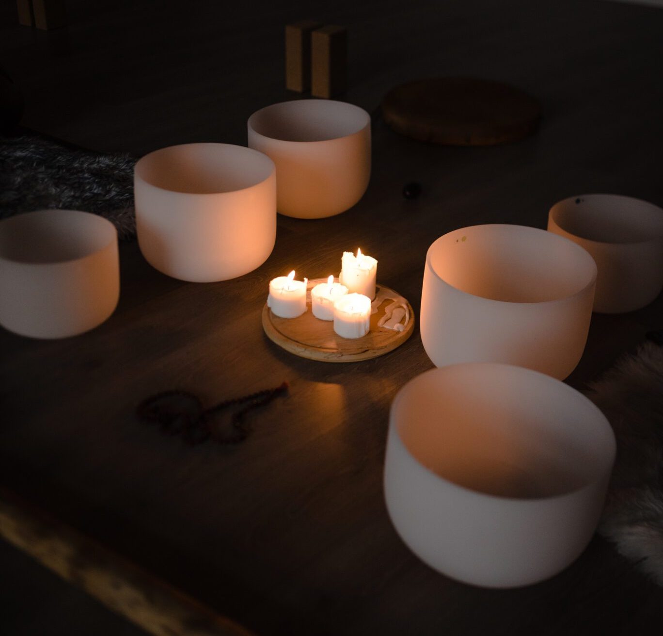 soundbath and candles